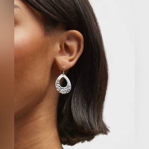 Sterling silver teardrop earrings